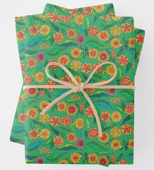 Grass Marigold Gift Wrap