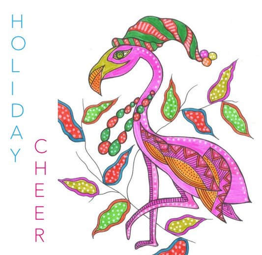 Holiday Flamingo Holiday Card
