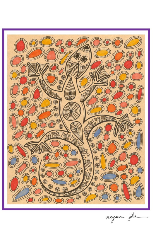 Lizard Greeting Card